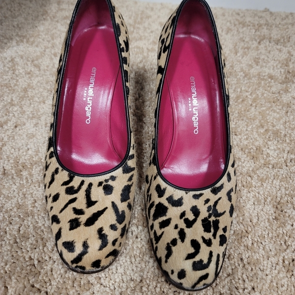 Emanuel Ungaro Animal Print Shoes - Picture 1 of 6